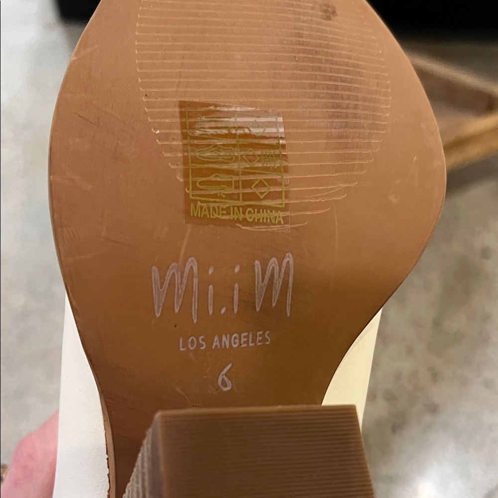 Mi.iM Cream and Black Western Boots - Picture 2 of 5
